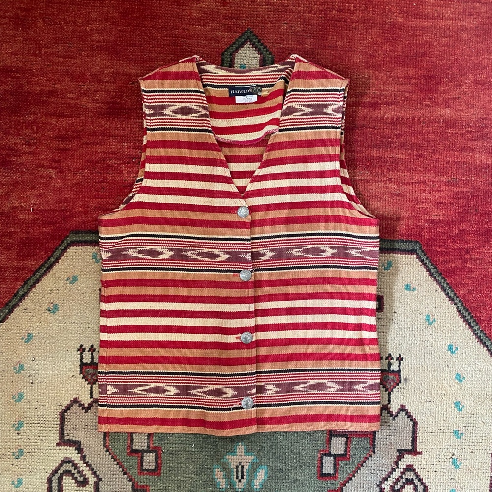 Vintage Harold’s Southwestern Western Vest